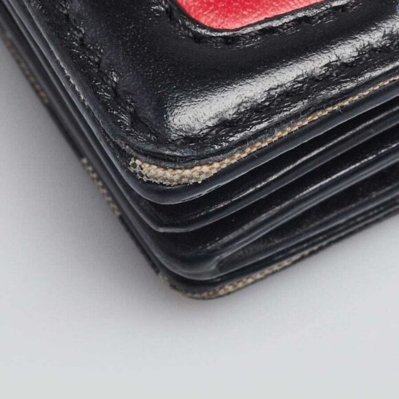 Burberry House Check/Black Leather Jessie Mini Wallet on Chain Bag - Picture 12 of 12